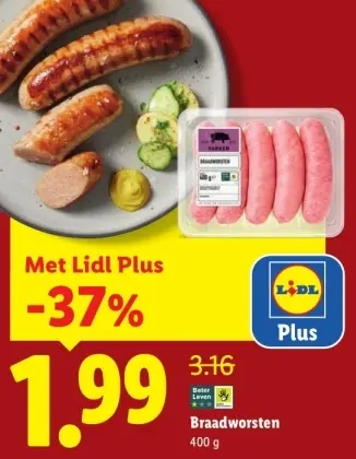 Aanbieding: Braadworsten