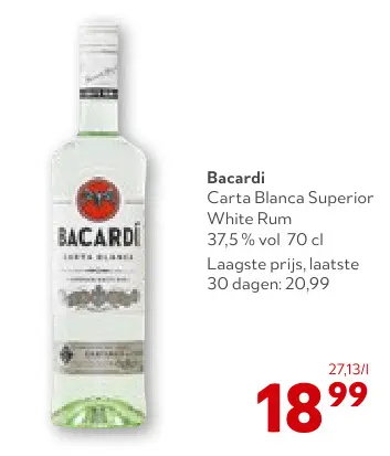 Promotie: Carta Blanca Superior White Rum