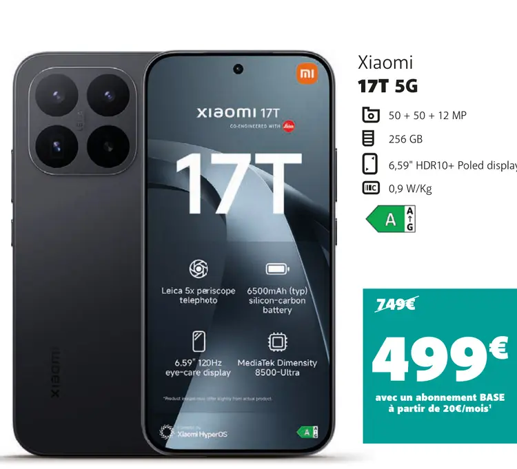 Offre: Xiaomi 17T 5G