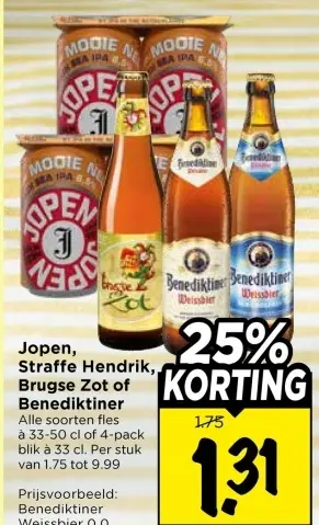 Aanbieding: Jopen, Straffe Hendrik, Brugse Zot of Benedikter