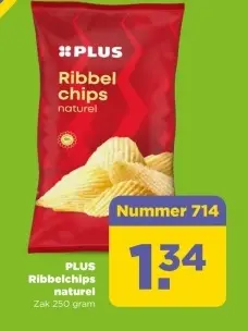 Ribbelchips naturel