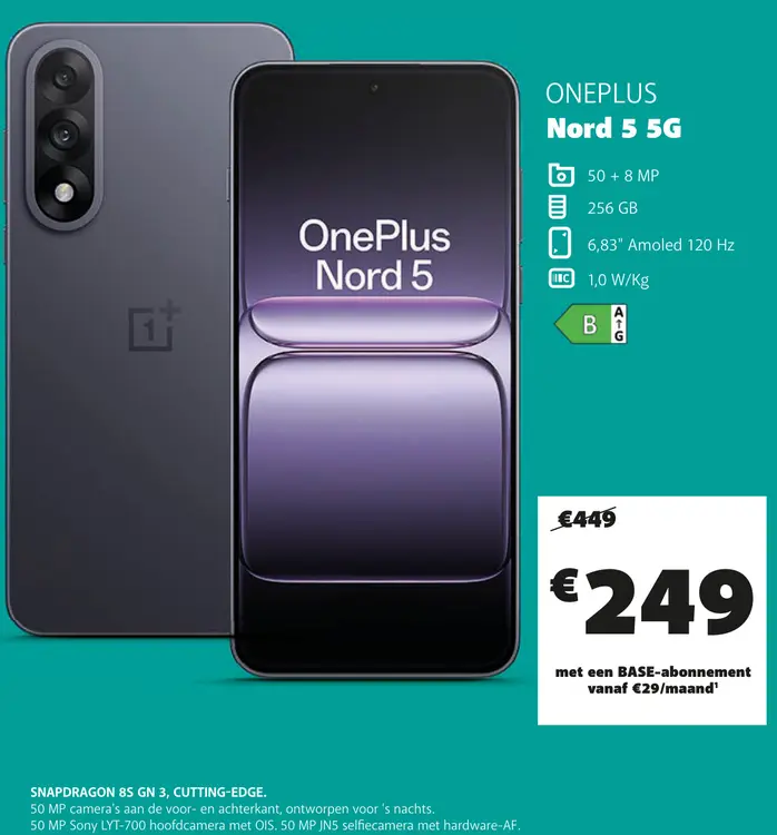Promotie: Nord 5 5G
