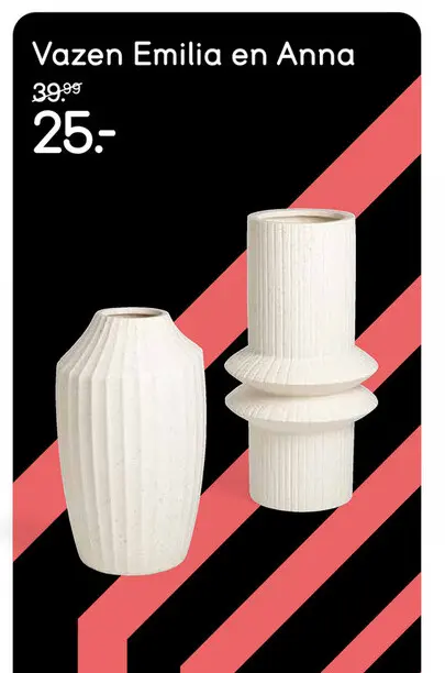 Aanbieding: Vazen Emilia en Anna