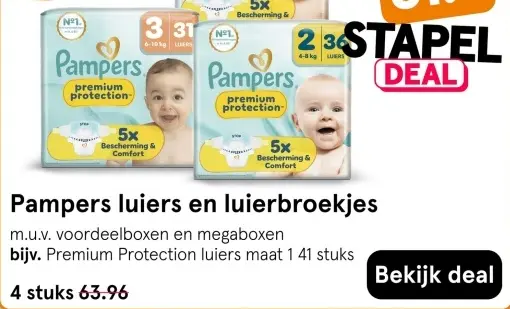 Aanbieding: Pampers luiers en luierbroekjes