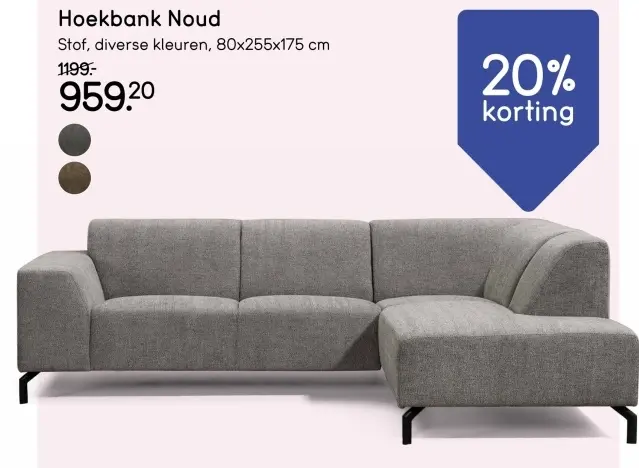 Aanbieding: Hoekbank Noud