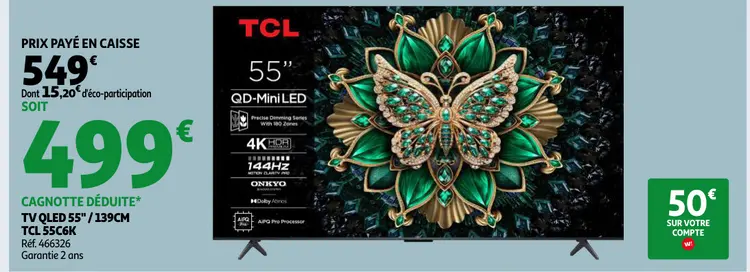 Offre: Tv qled 55"/139cm