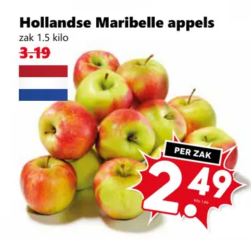 Aanbieding: Hollandse Maribelle appels