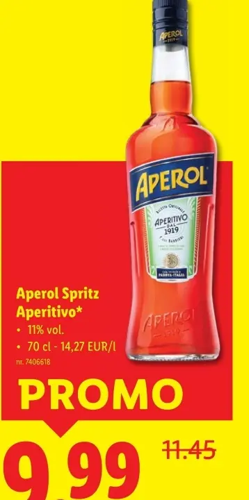 Promotie: Aperol Spritz Aperitivo