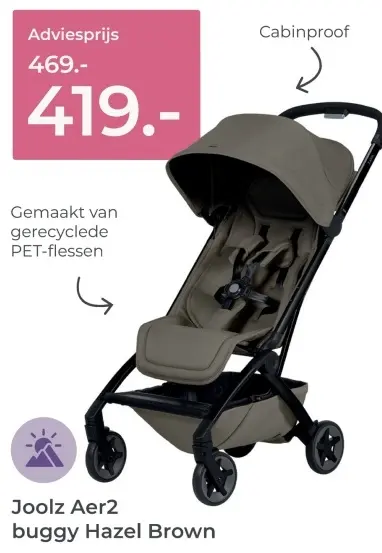 Aanbieding: Aer2 buggy Hazel Brown