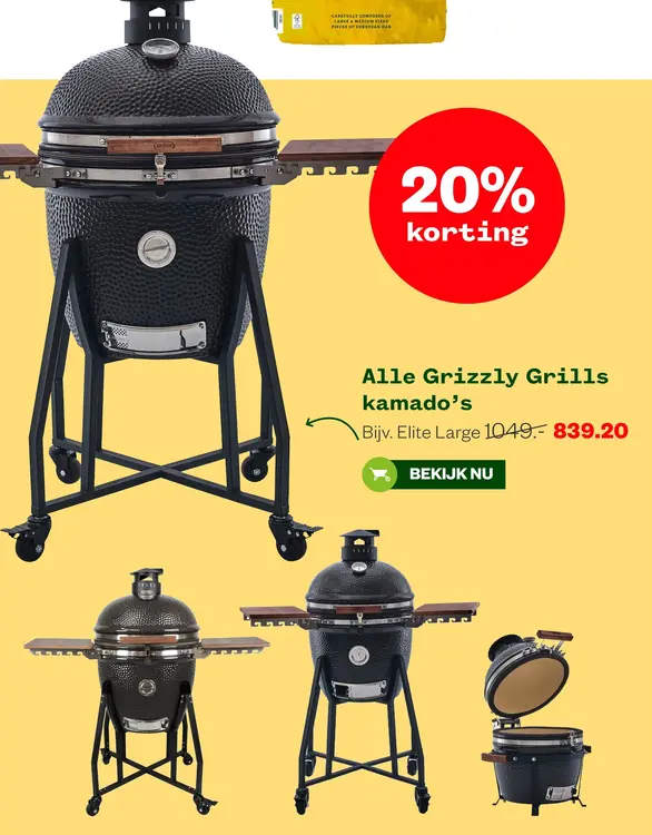 Aanbieding: Grizzly Grills kamado's