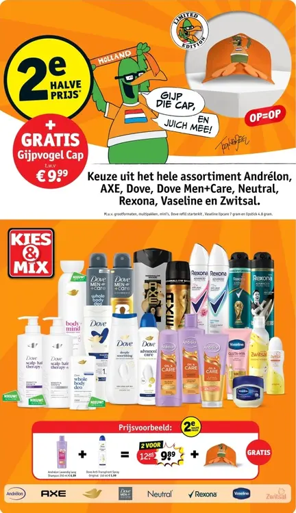 Aanbieding: Diverse 2e halve rpijs, zoals: Andrélon Lavendel Lang Shampoo 