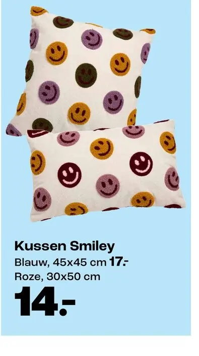 Aanbieding: Kussen Smiley