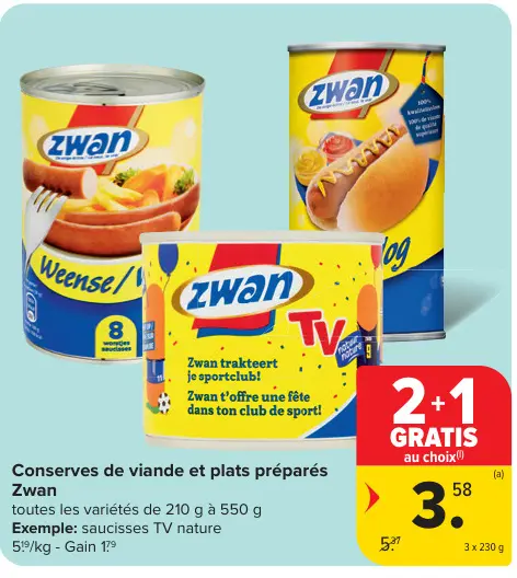 Offre: Conserves de viande et plats préparés