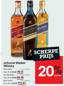 Aanbieding: Johnnie Walker Whisky Red Label