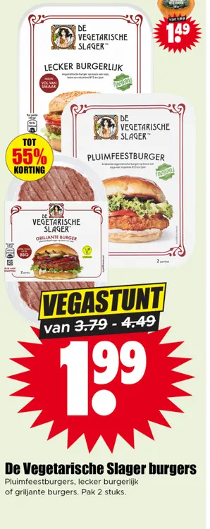 Aanbieding: De Vegetarische Slager burgers