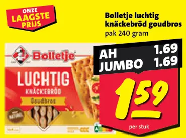 Aanbieding: luchtig knäckebröd goudbros