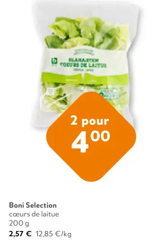 Offre: Cœurs de laitue