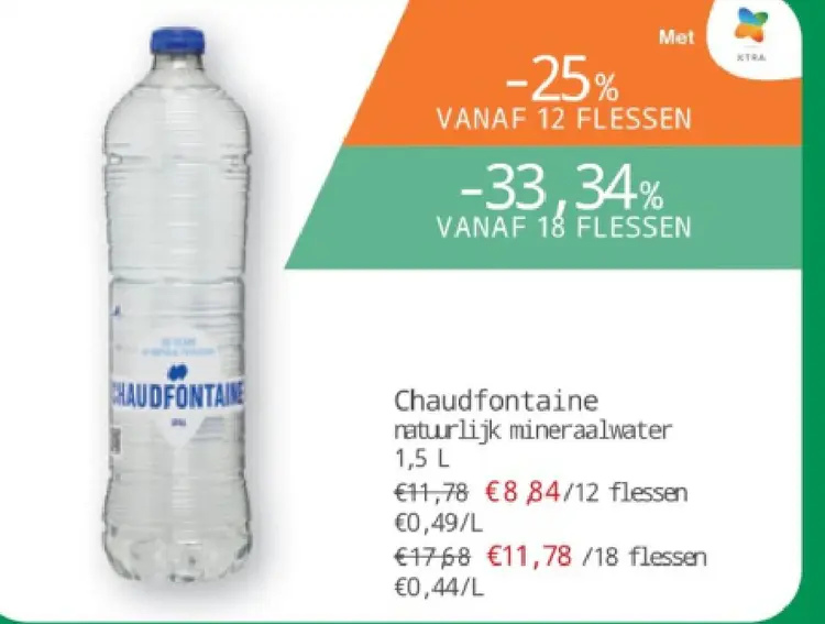Aanbieding: Chaudfontaine natuurlijk mineraalwater