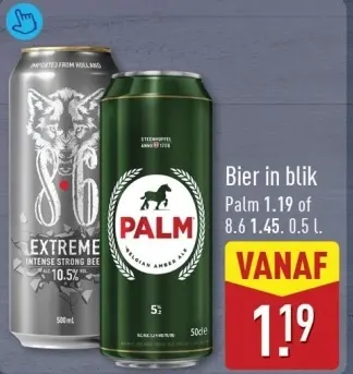 Aanbieding: Bier in blik
