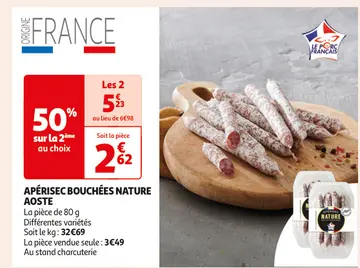 Offre: APÉRISEC BOUCHÉES NATURE AOSTE