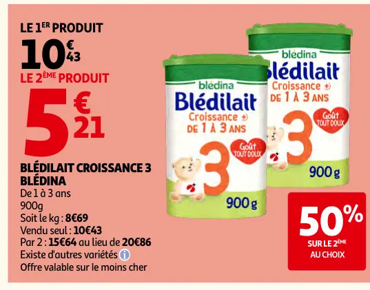 Promotie: Blédilait croissance 3