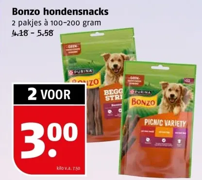 Aanbieding: Bonzo hondensnacks