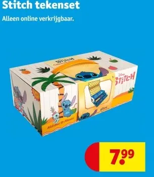 Aanbieding: Stitch tekenset