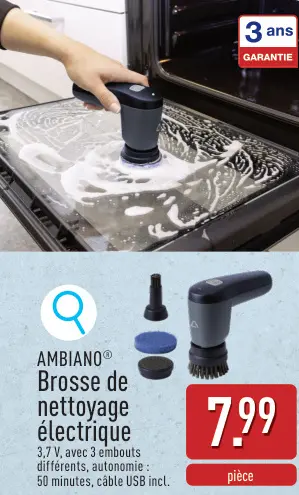 Offre: Brosse de nettoyage électrique