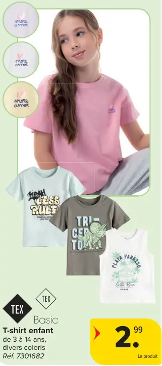 Offre: T-shirt enfant