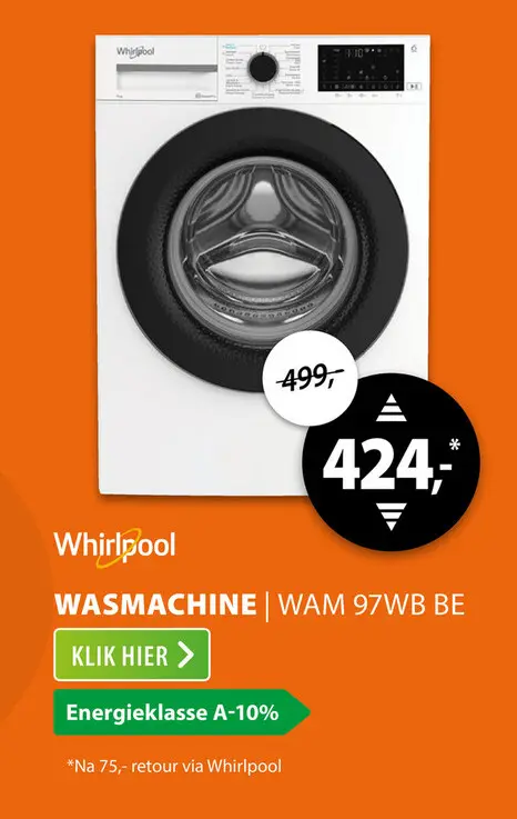 Aanbieding: Whirlpool WAM 97WB BE Privilege Wit