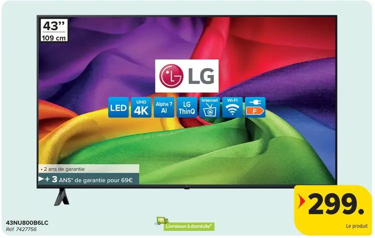 Offre: Lg 43nu800b6lc