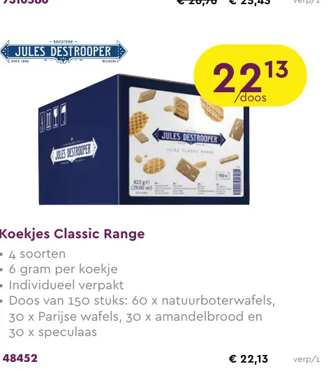 Promotie: Koekjes Classic Range