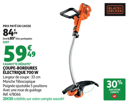 Offre: Coupe-bordures électrique 700 W