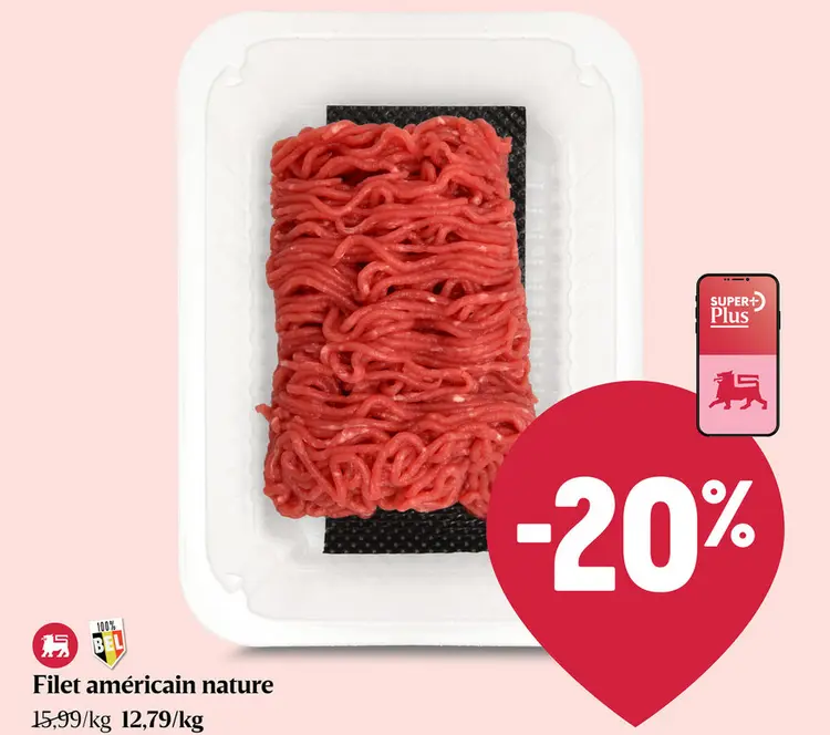 Offre: Préparé | Nature | Boeuf | Belge
