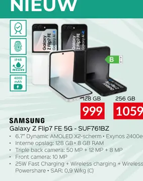 Aanbieding: Galaxy Z Flip7 FE 5G - SUF761BZ