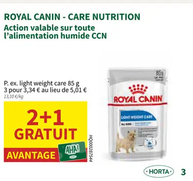 Offre: light weight care