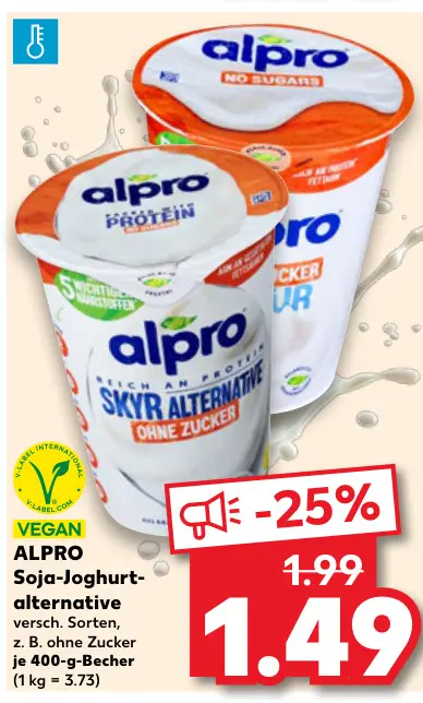 Aanbieding: Sojajoghurt-alternative