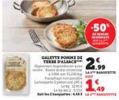 Offre: Galette pomme de terre d'alsace