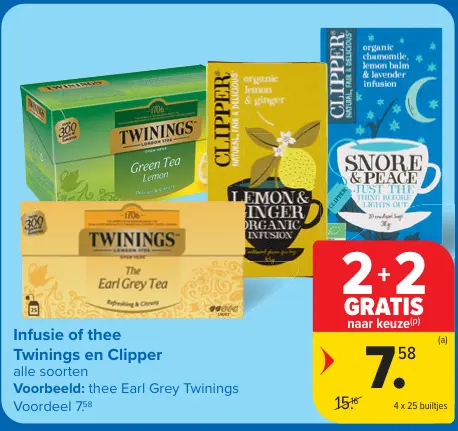 Promotie: Infusie of thee