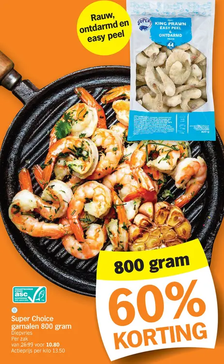 Promotie: garnalen