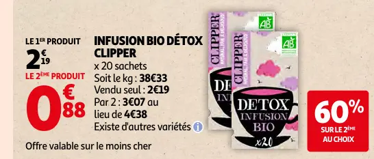 Promotie: Infusion bio détox