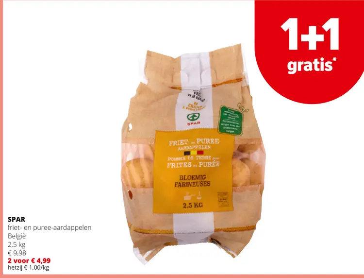 Promotie: friet- en puree-aardappelen