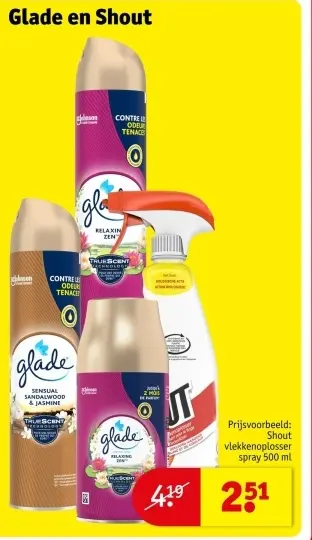 Promotie: Glade en Shout