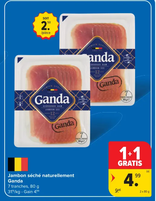 Offre: Jambon séché naturellement
