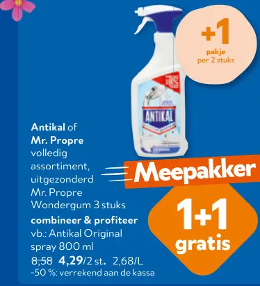 Promotie: Antikal of Mr. Propre