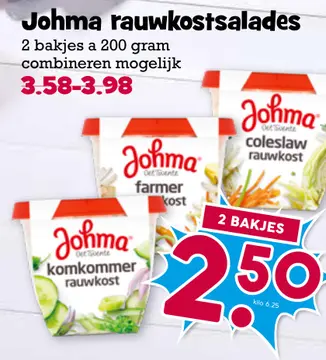 Aanbieding: Johma rauwkostsalades