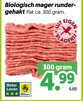 Aanbieding: Biologisch mager rundergehakt
