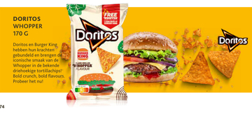 Aanbieding: Doritos en Burger King Whopper 170 G