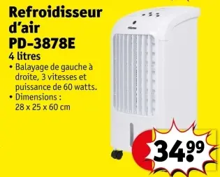 Offre: Refroidisseur d'air PD-3878E