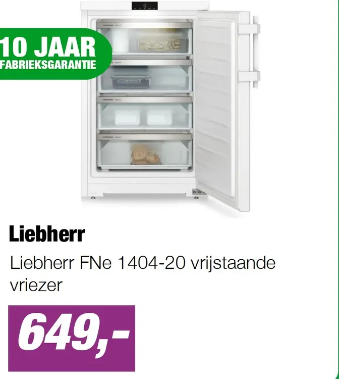 Aanbieding: Liebherr FNe 1404-20 vrijstaande vriezer